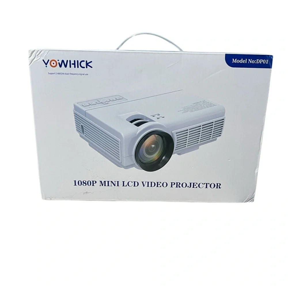 LIKE NEW - Yowhick Mini LCD Video Projector with Screen